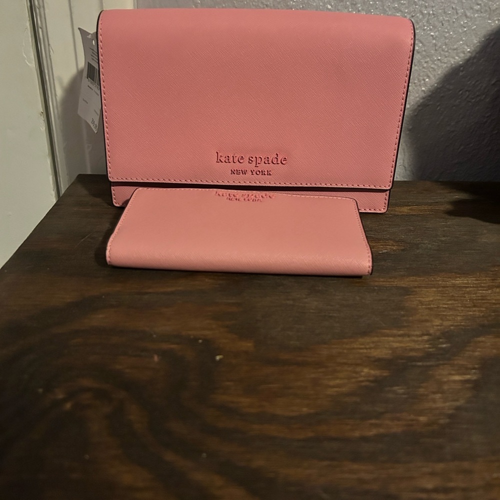 Kate Spade Blush Pink Wallet Set